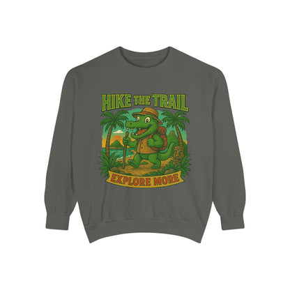 Hike the Trail Explore More Hiking Men's Premium Crewneck Sweatshirt