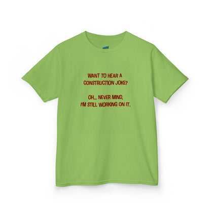 Construction Joke Humor Girls' Heavy Cotton T-Shirt