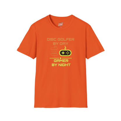 Disc Golf by Day, Gamer by Night Men's Basic T-Shirt