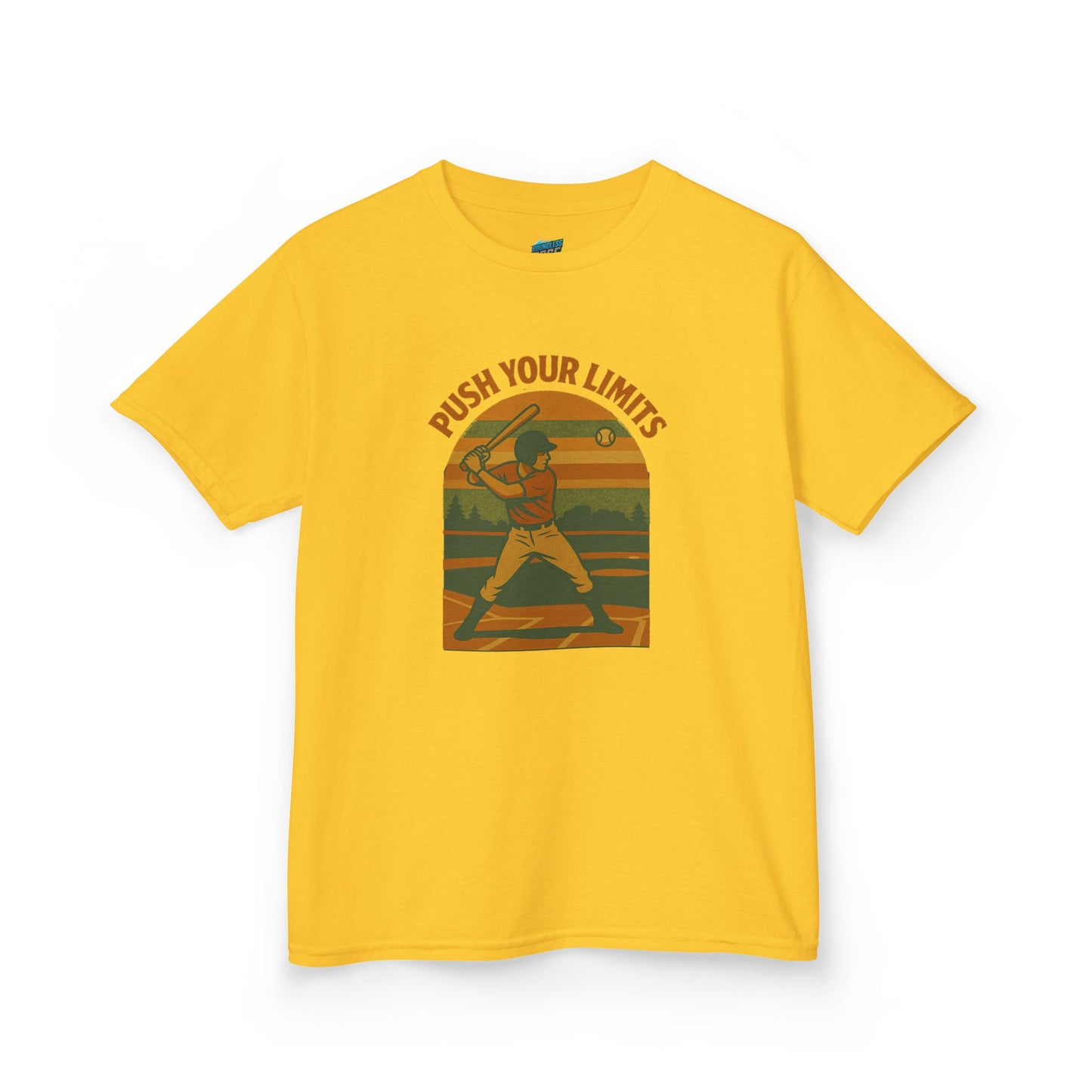 Push Your Limits Baseball Classic Boys' Heavy Cotton T-Shirt