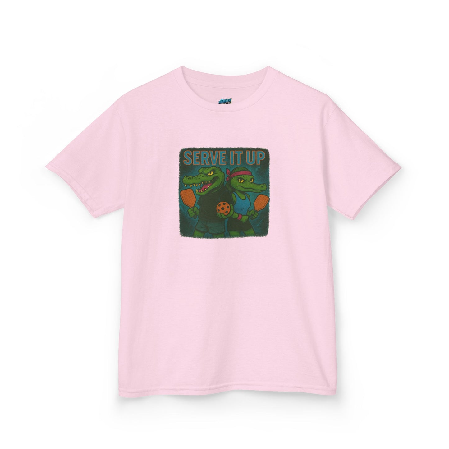 Serve it up Gator Pickleball Girls' Heavy Cotton T-Shirt