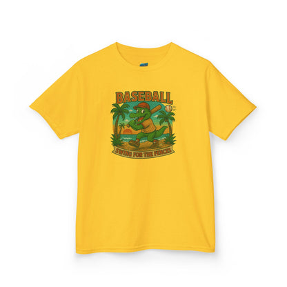 Swing for the Fences Gator Baseball Boys' Heavy Cotton T-Shirt