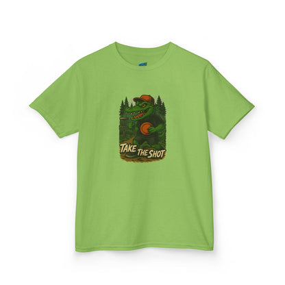 Take the Shot Disc Golf Edgy Gator Boys' Heavy Cotton T-Shirt