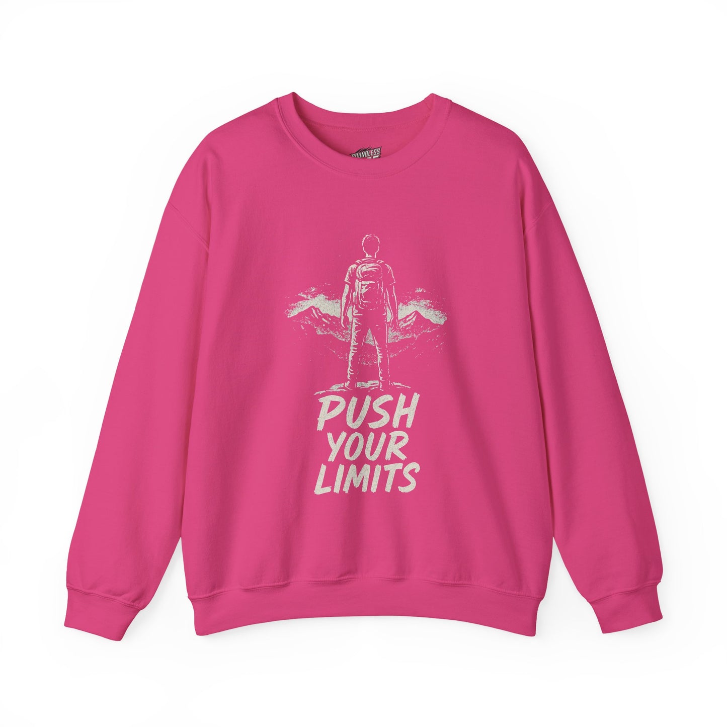 Summit Edition Push Your Limits Hiking Women's Basic Crewneck Sweatshirt