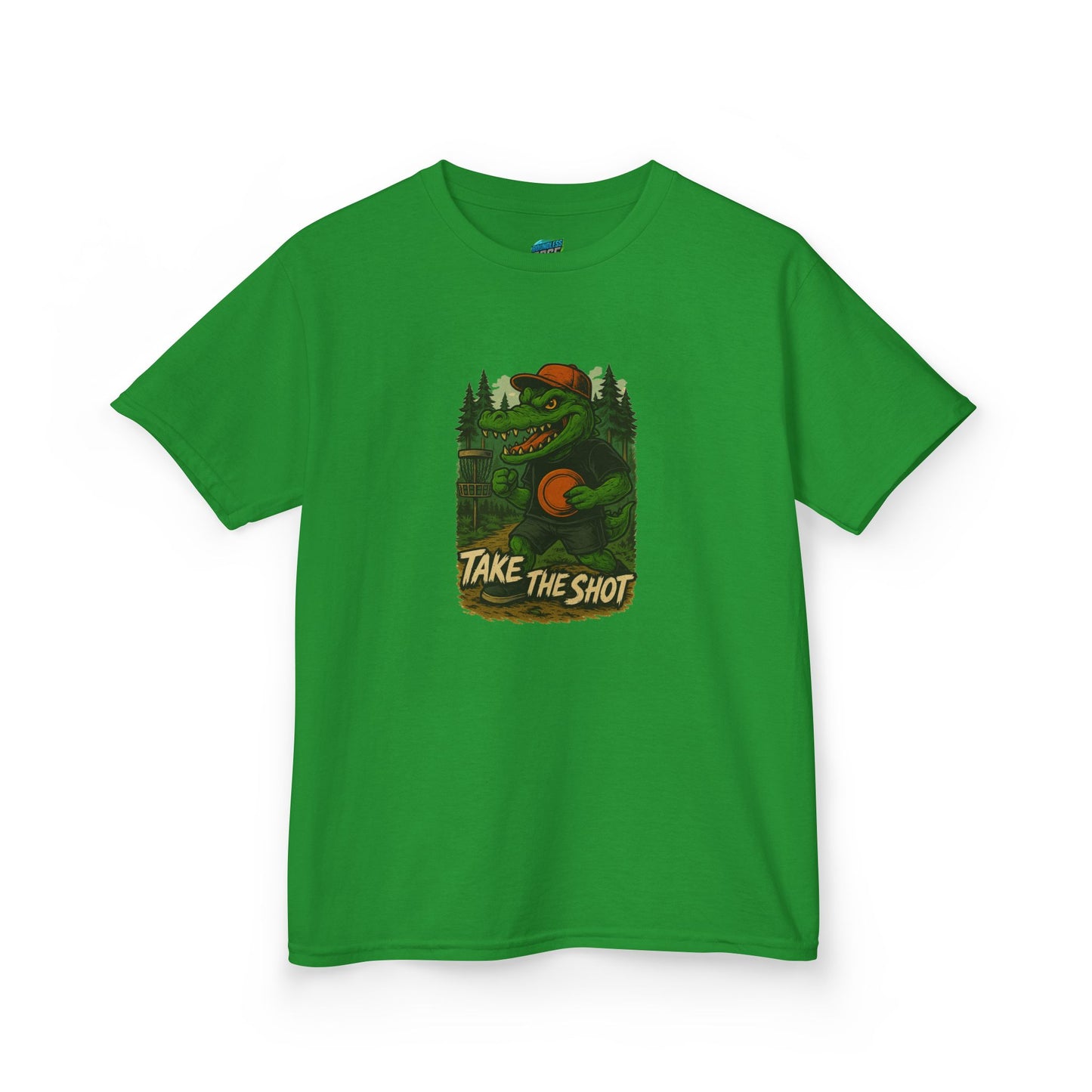 Take the Shot Disc Golf Edgy Gator Boys' Heavy Cotton T-Shirt