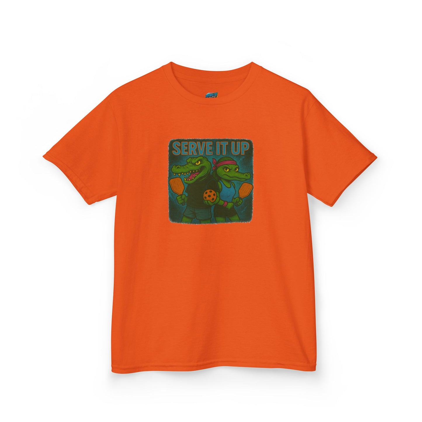 Serve it up Gator Pickleball Girls' Heavy Cotton T-Shirt