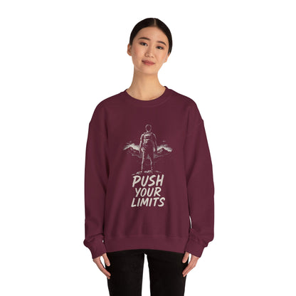 Summit Edition Push Your Limits Hiking Women's Basic Crewneck Sweatshirt
