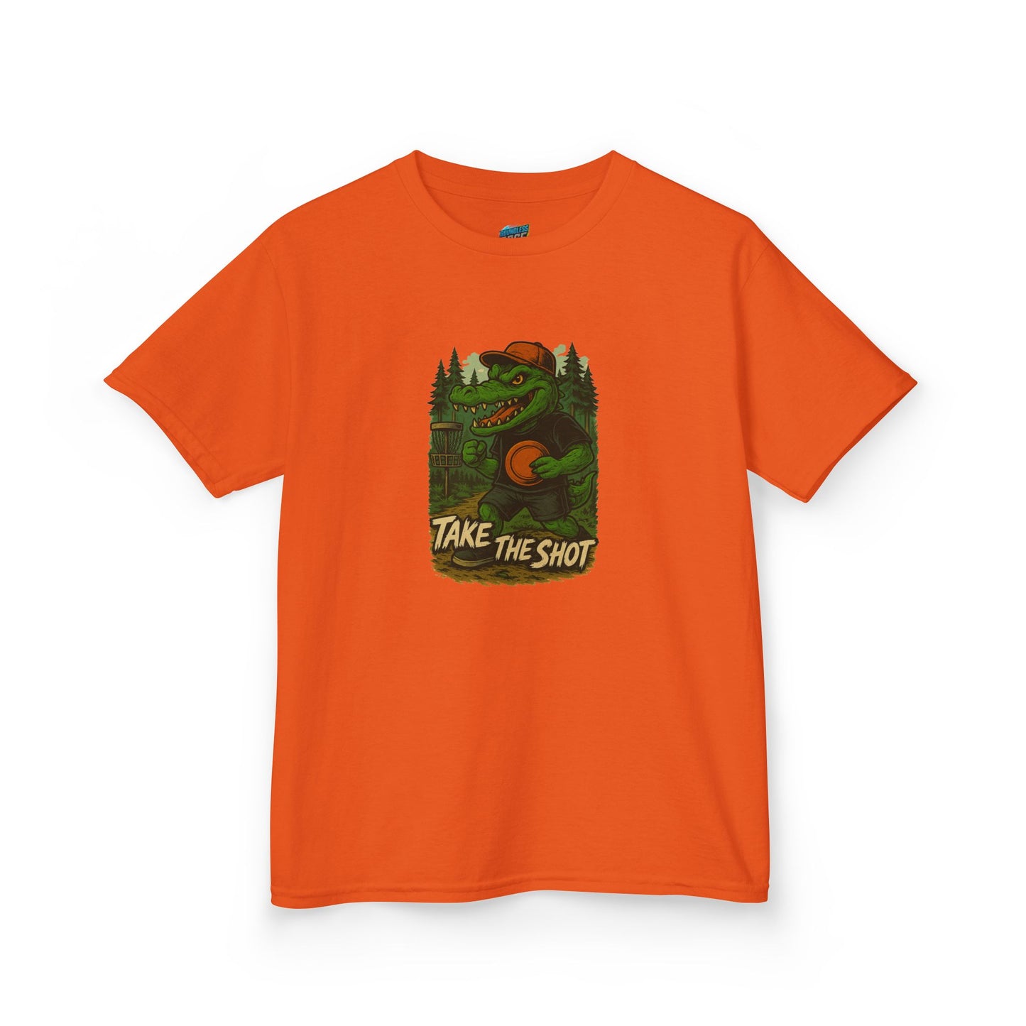 Take the Shot Disc Golf Edgy Gator Boys' Heavy Cotton T-Shirt