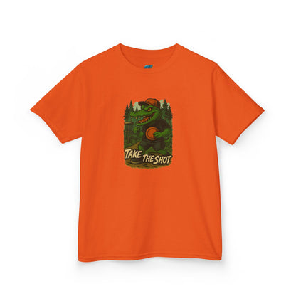 Take the Shot Disc Golf Edgy Gator Boys' Heavy Cotton T-Shirt
