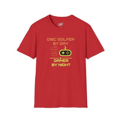 Disc Golf by Day, Gamer by Night Men's Basic T-Shirt