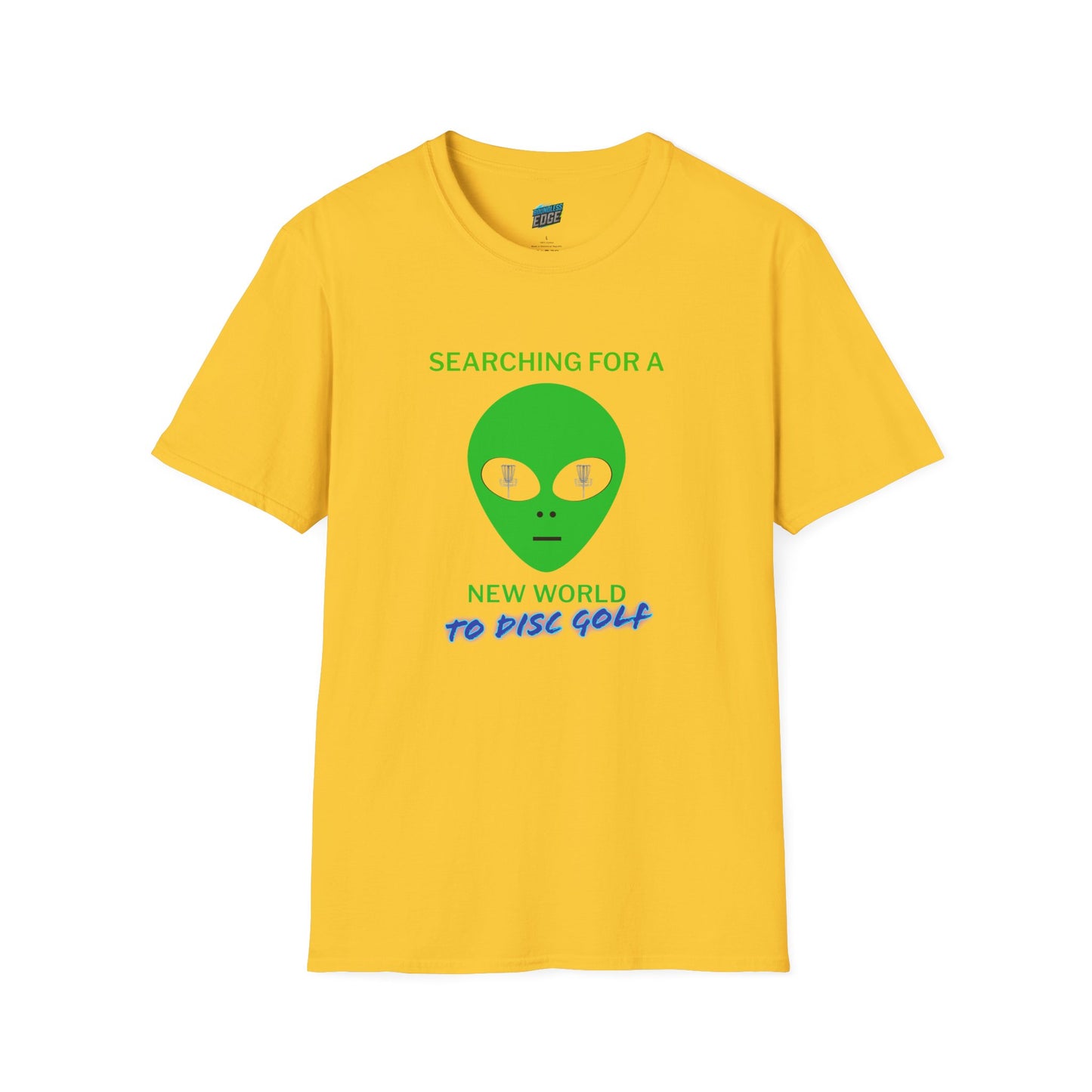 Alien New World To... Disc Golf Humor Men's Basic Softstyle T-Shirt