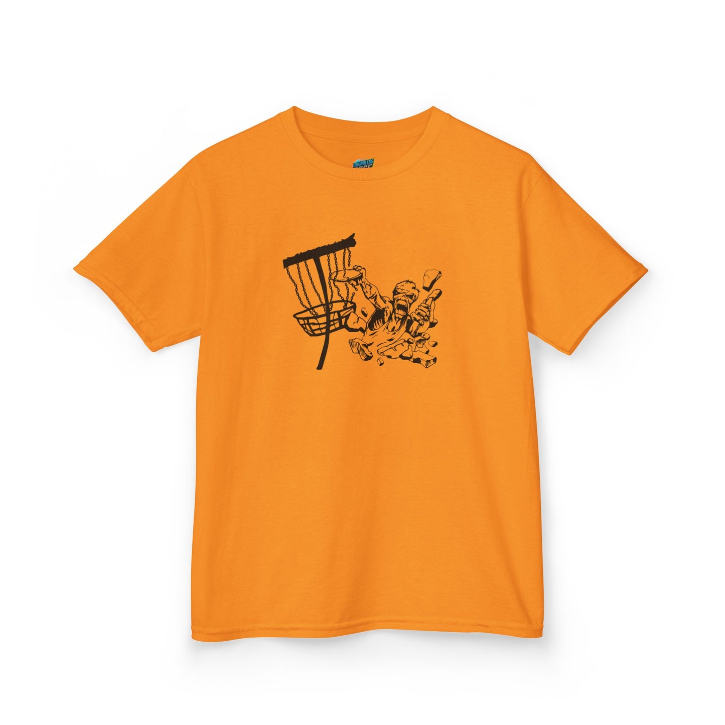 Putting Zombie Disc Golf Boys' Heavy Cotton T-Shirt