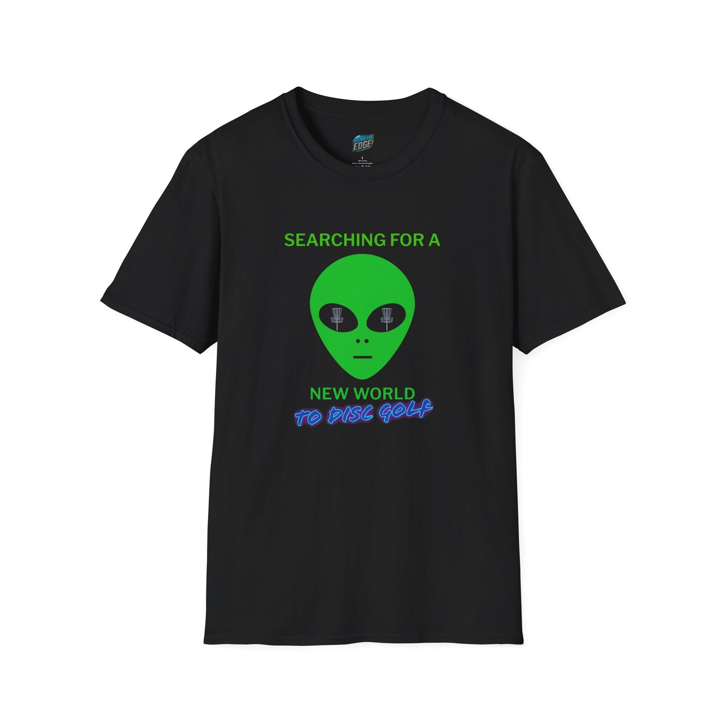 Alien New World To... Disc Golf Humor Men's Basic Softstyle T-Shirt