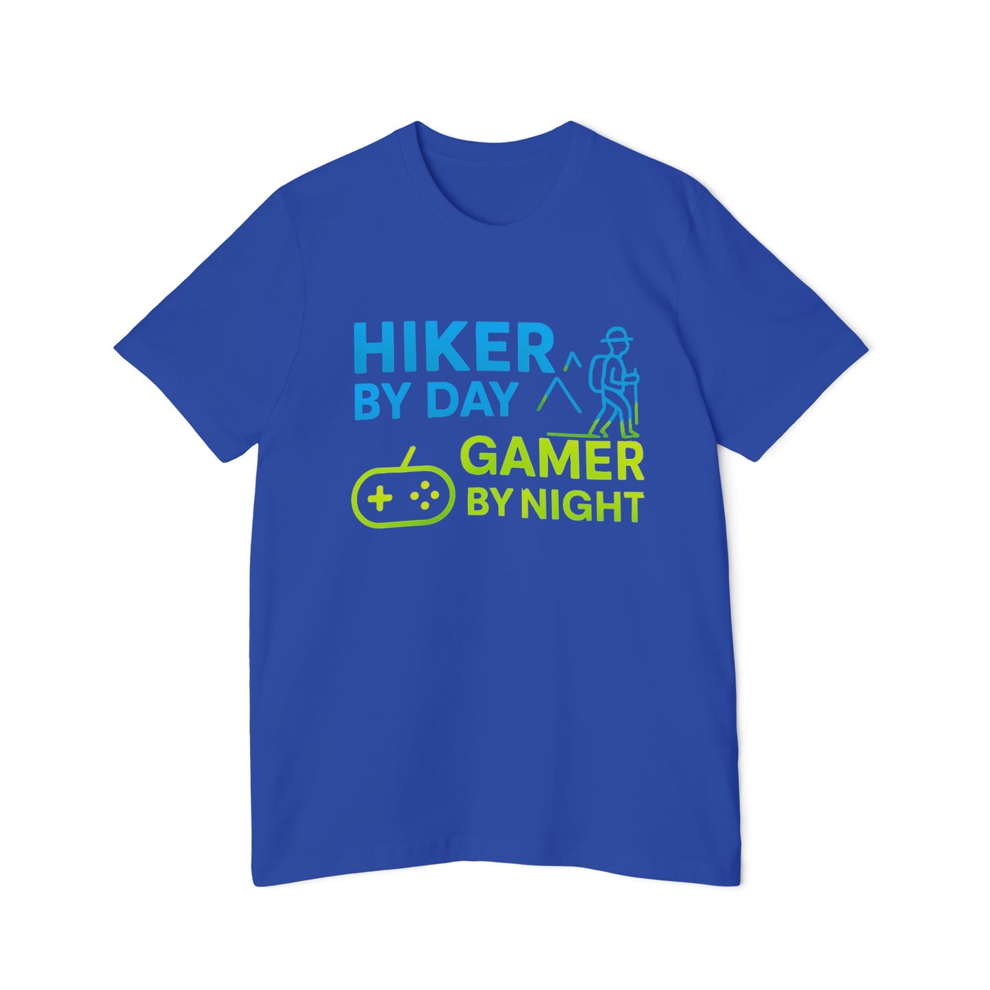 Hiker by Day, Gamer by Night Hiking Men's Premium T-Shirt