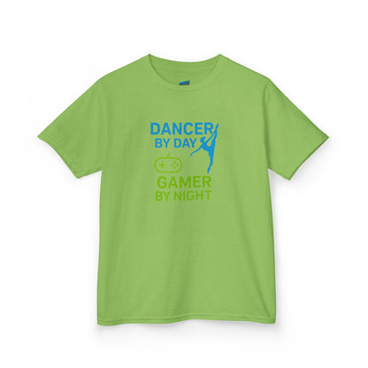 Dancer by Day, Gamer by Night Girls' Heavy Cotton T-Shirt
