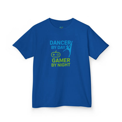 Dancer by Day, Gamer by Night Girls' Heavy Cotton T-Shirt