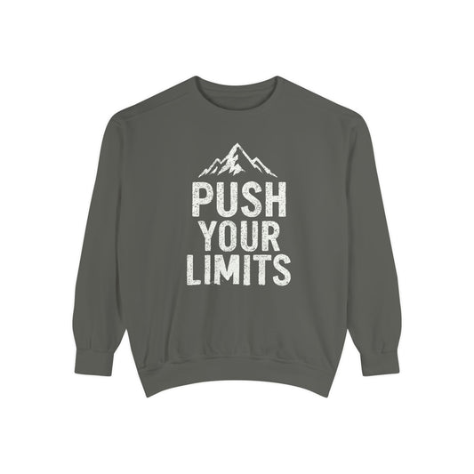 Push Your Limits Vintage Wash Women's Premium Crewneck Sweatshirt