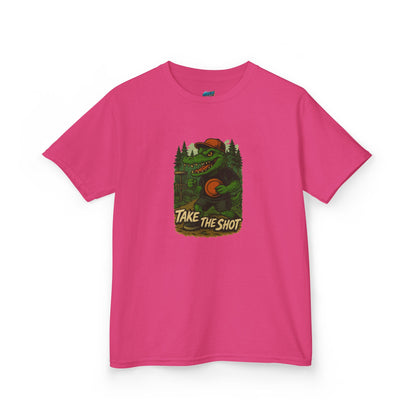 Take the Shot Disc Golf Edgy Gator Boys' Heavy Cotton T-Shirt
