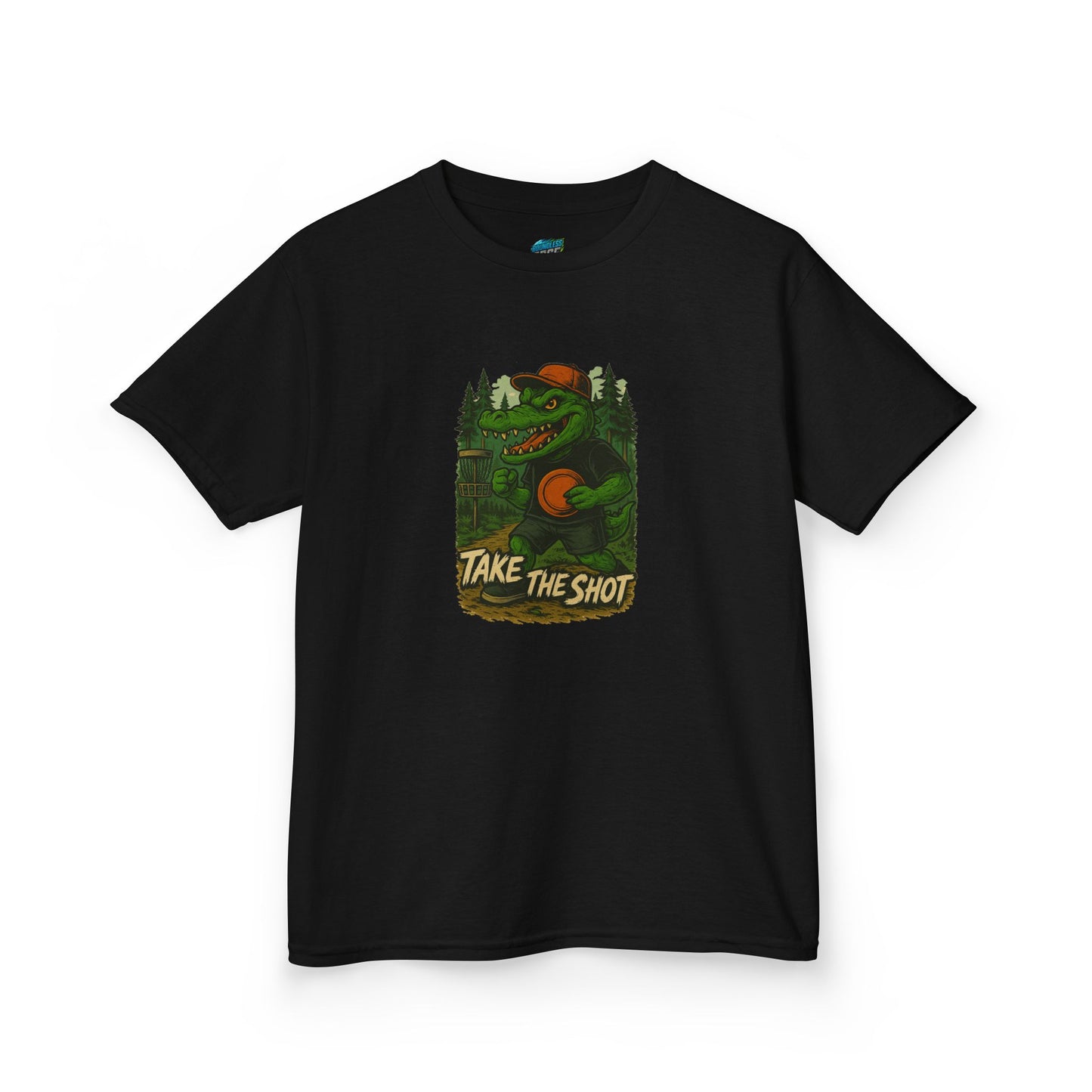 Take the Shot Disc Golf Edgy Gator Boys' Heavy Cotton T-Shirt