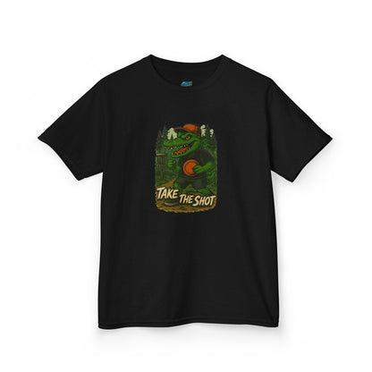 Take the Shot Disc Golf Edgy Gator Boys' Heavy Cotton T-Shirt