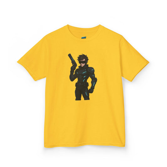 Cyber Agent Anime Boys' Heavy Cotton T-Shirt