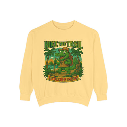 Hike the Trail Explore More Hiking Men's Premium Crewneck Sweatshirt