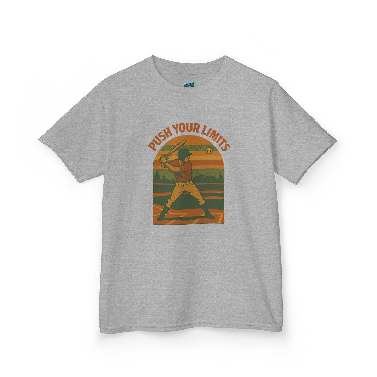 Push Your Limits Baseball Classic Boys' Heavy Cotton T-Shirt