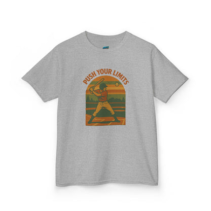 Push Your Limits Baseball Classic Boys' Heavy Cotton T-Shirt