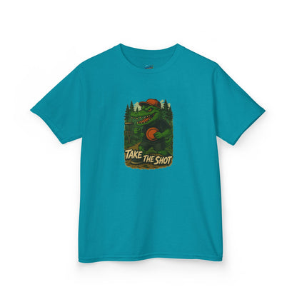 Take the Shot Disc Golf Edgy Gator Boys' Heavy Cotton T-Shirt
