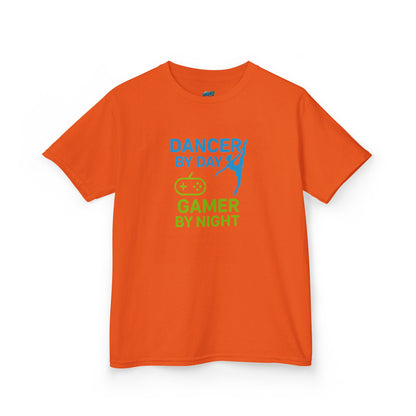 Dancer by Day, Gamer by Night Girls' Heavy Cotton T-Shirt