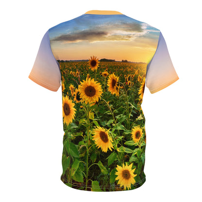 Sunflower Full Color Women's Premium Polyester T-Shirt