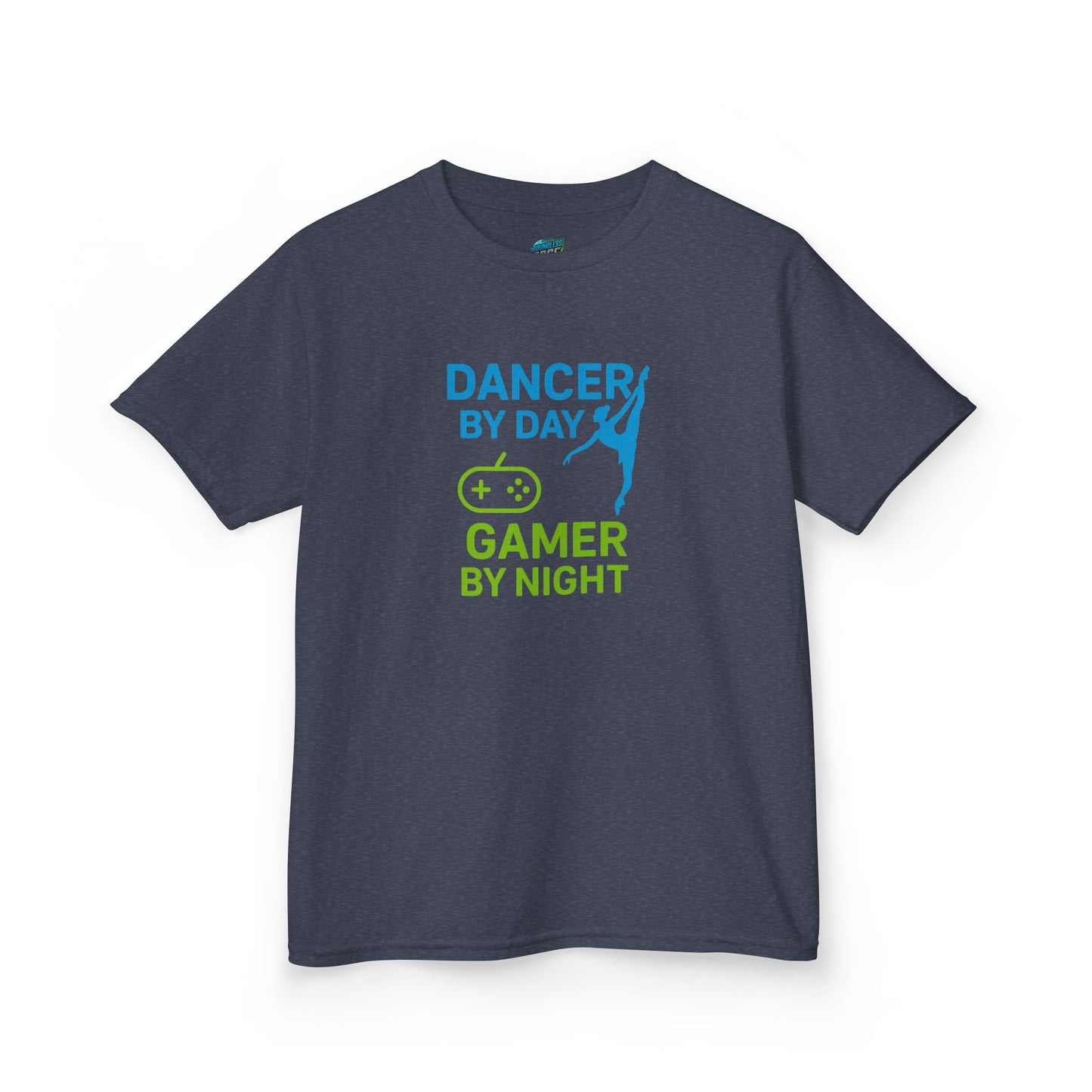 Dancer by Day, Gamer by Night Girls' Heavy Cotton T-Shirt