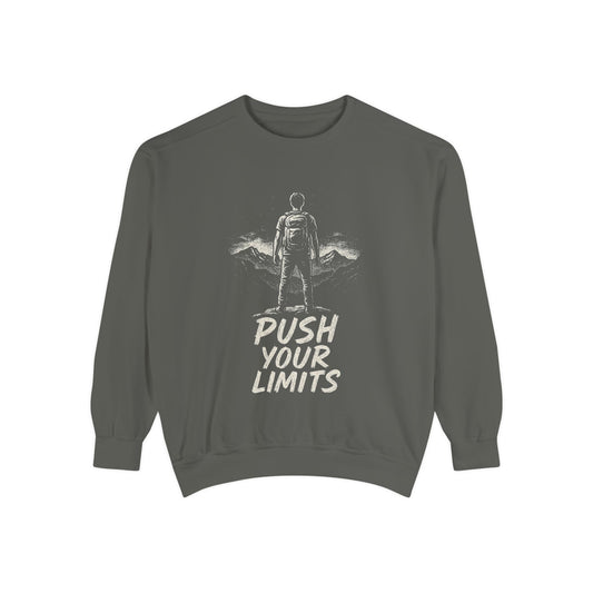 Summit Edition Push Your Limits Hiking Men's Premium Crewneck Sweatshirt