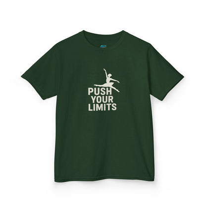 Push Your Limits Dancer Girls' Heavy Cotton T-Shirt