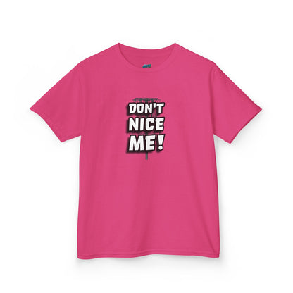 Don't Nice Me! Disc Golf Humor Boys' Heavy Cotton T-Shirt