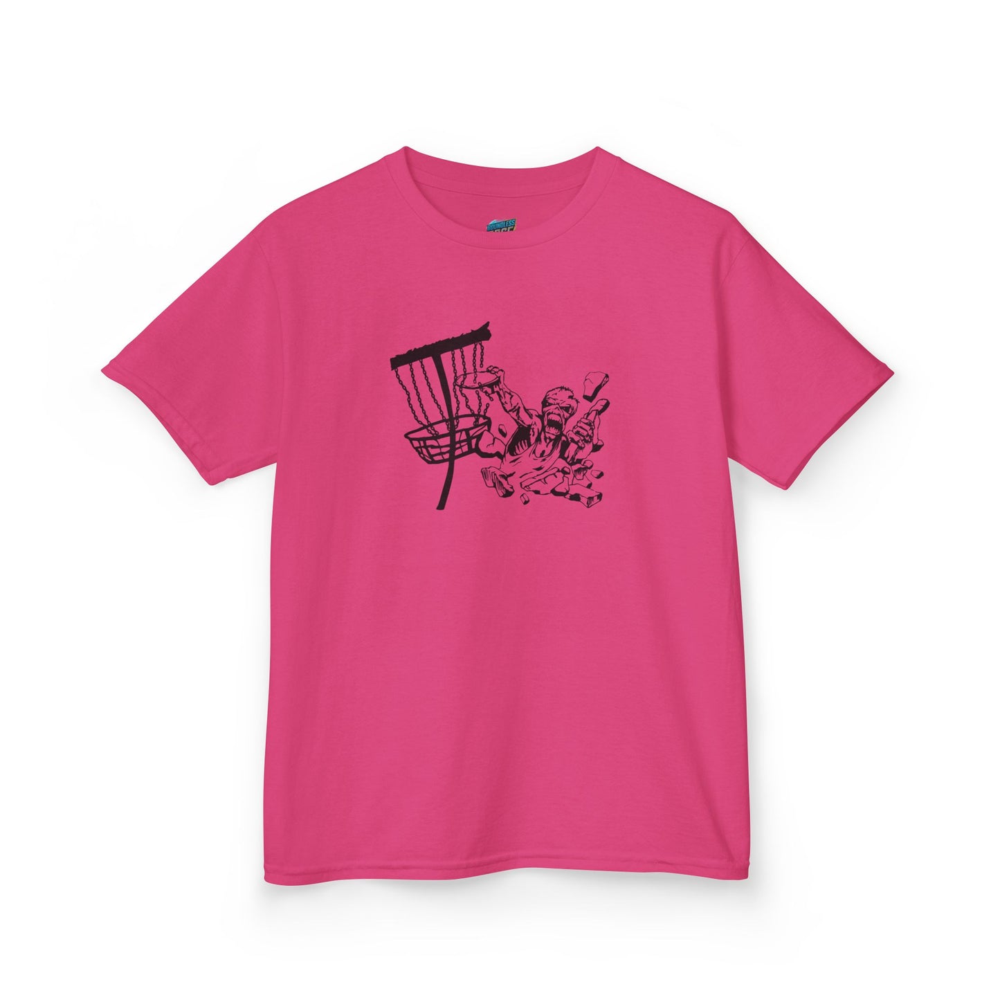 Putting Zombie Disc Golf Boys' Heavy Cotton T-Shirt