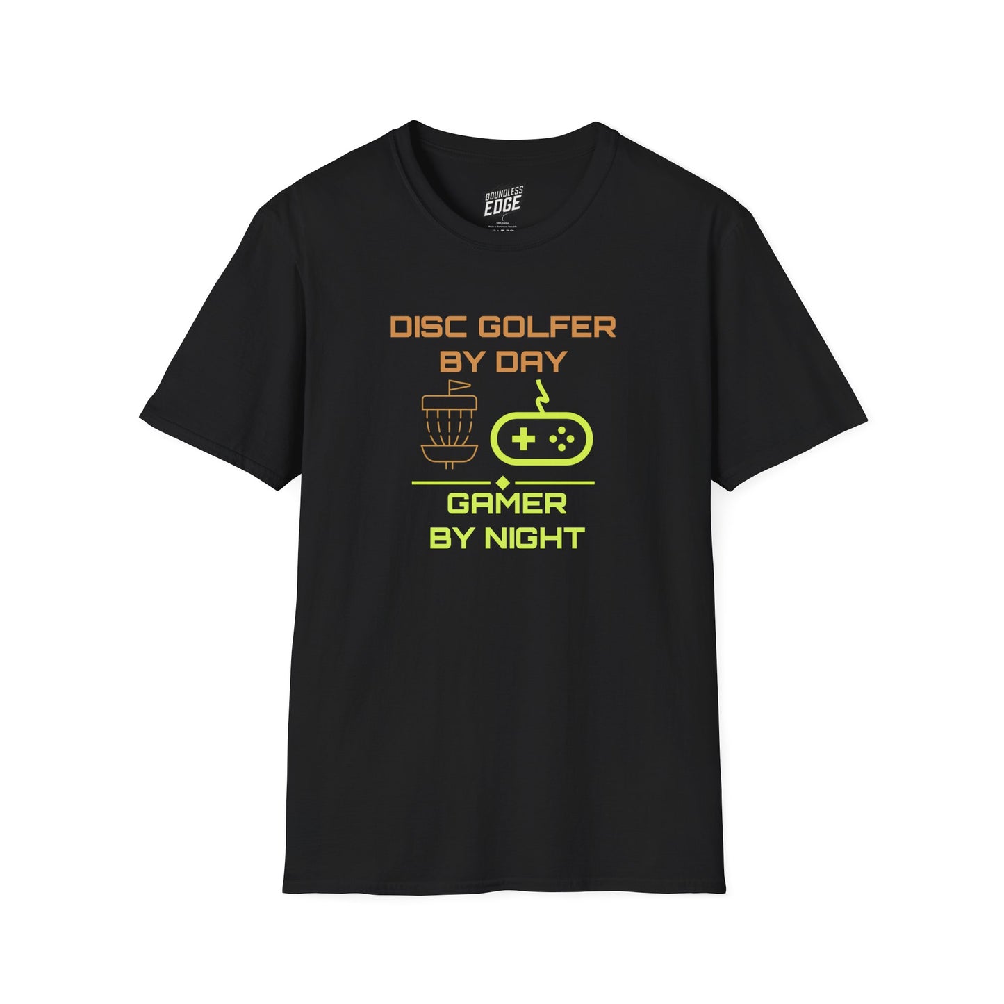 Disc Golf by Day, Gamer by Night Men's Basic T-Shirt