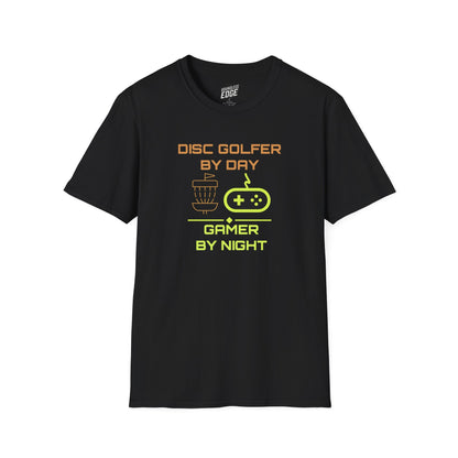 Disc Golf by Day, Gamer by Night Men's Basic T-Shirt
