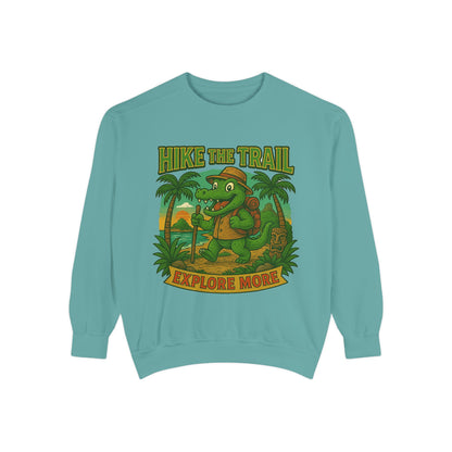 Hike the Trail Explore More Hiking Men's Premium Crewneck Sweatshirt