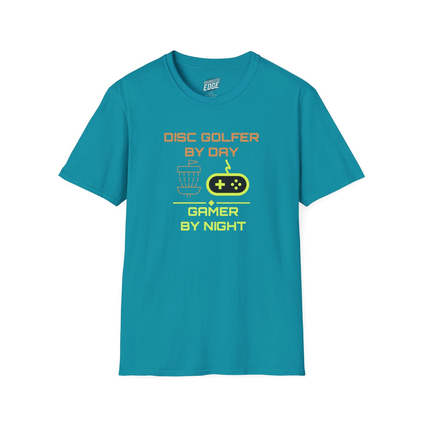 Disc Golf by Day, Gamer by Night Men's Basic T-Shirt