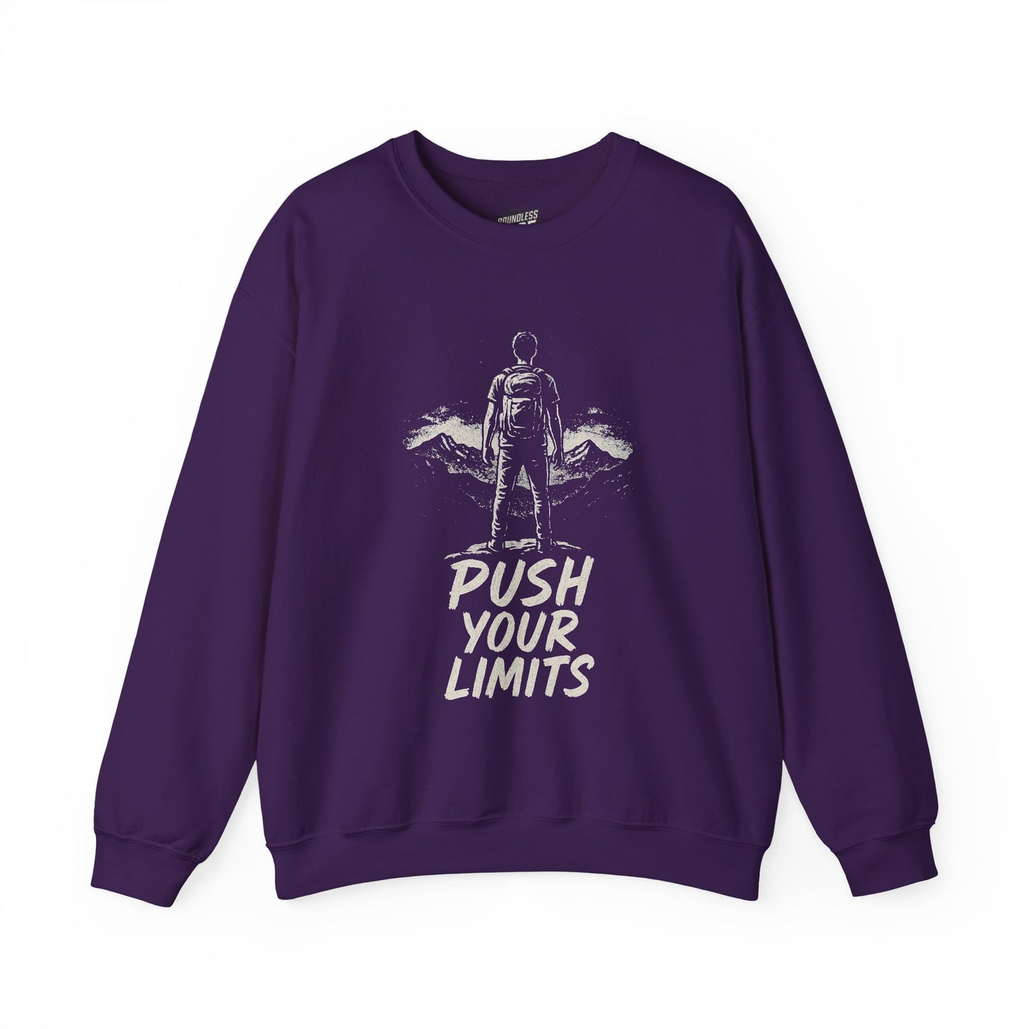 Summit Edition Push Your Limits Hiking Women's Basic Crewneck Sweatshirt