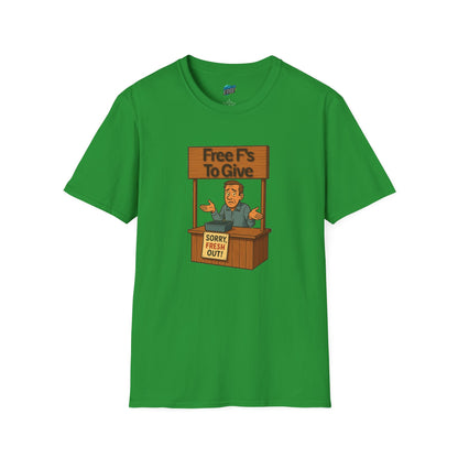 Fresh out of F's to Give Humor Men's Basic T-Shirt