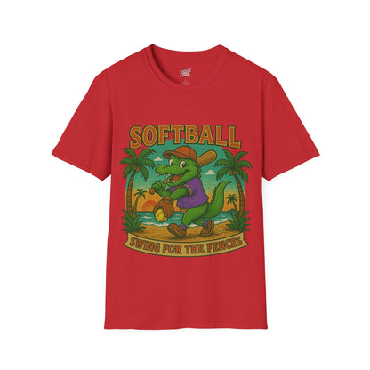 Gator Vibes Softball Edition Women's Basic T-Shirt (Swing for the Fences)