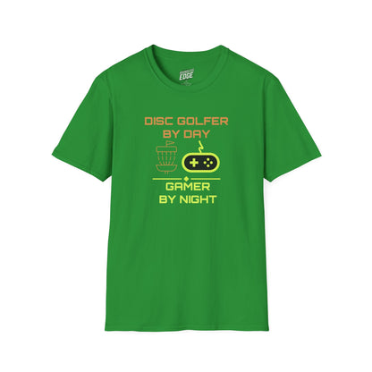 Disc Golf by Day, Gamer by Night Men's Basic T-Shirt
