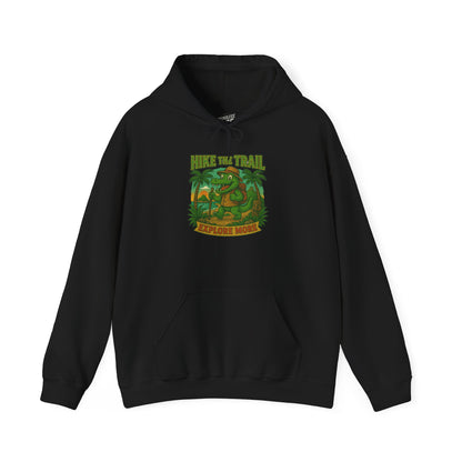 Hike the Trail – Explore More Hiking Men's Basic Heavy Blend Hoodie Sweatshirt