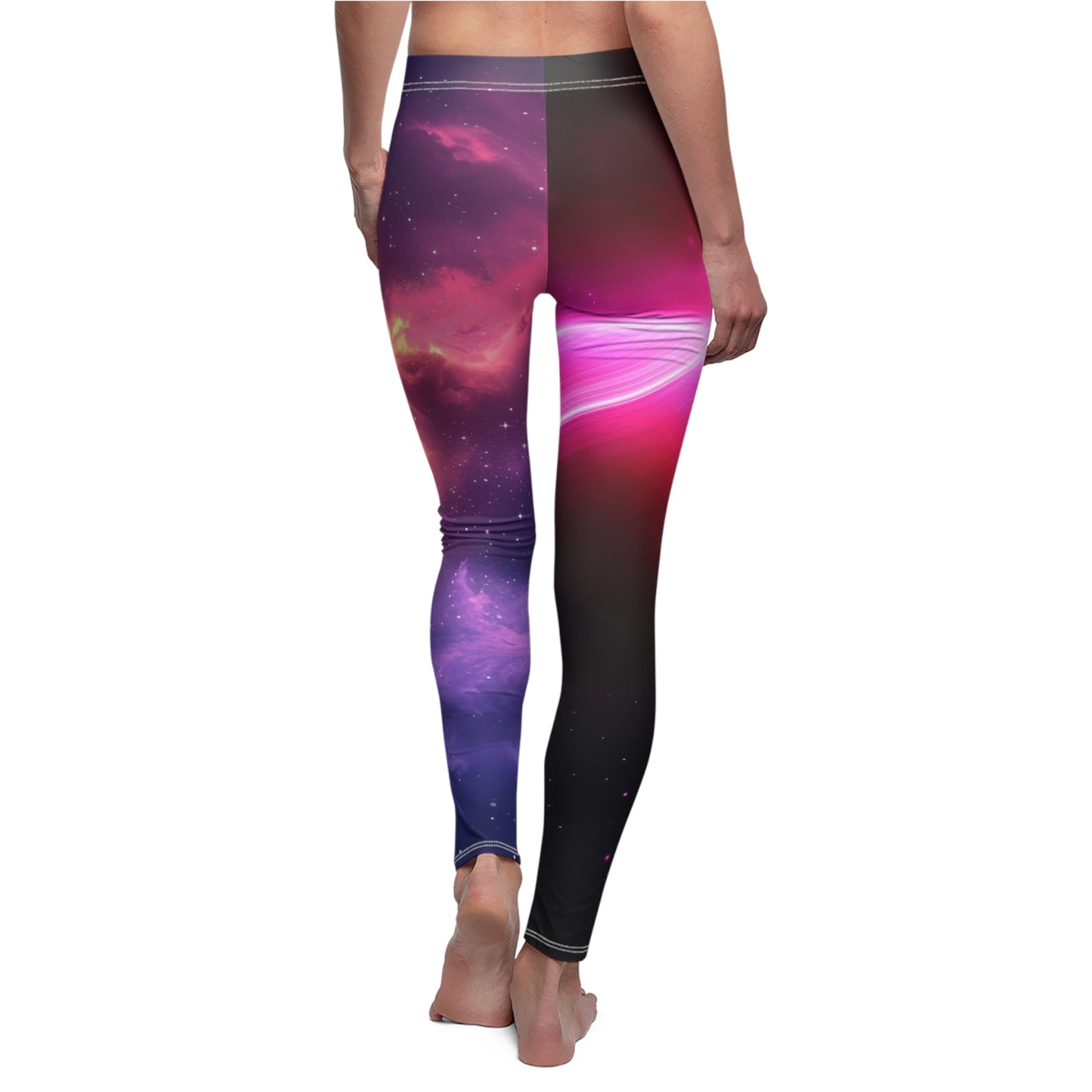Galaxy Inspired Women's Cosmic Cut & Sew Casual Leggings Bottoms