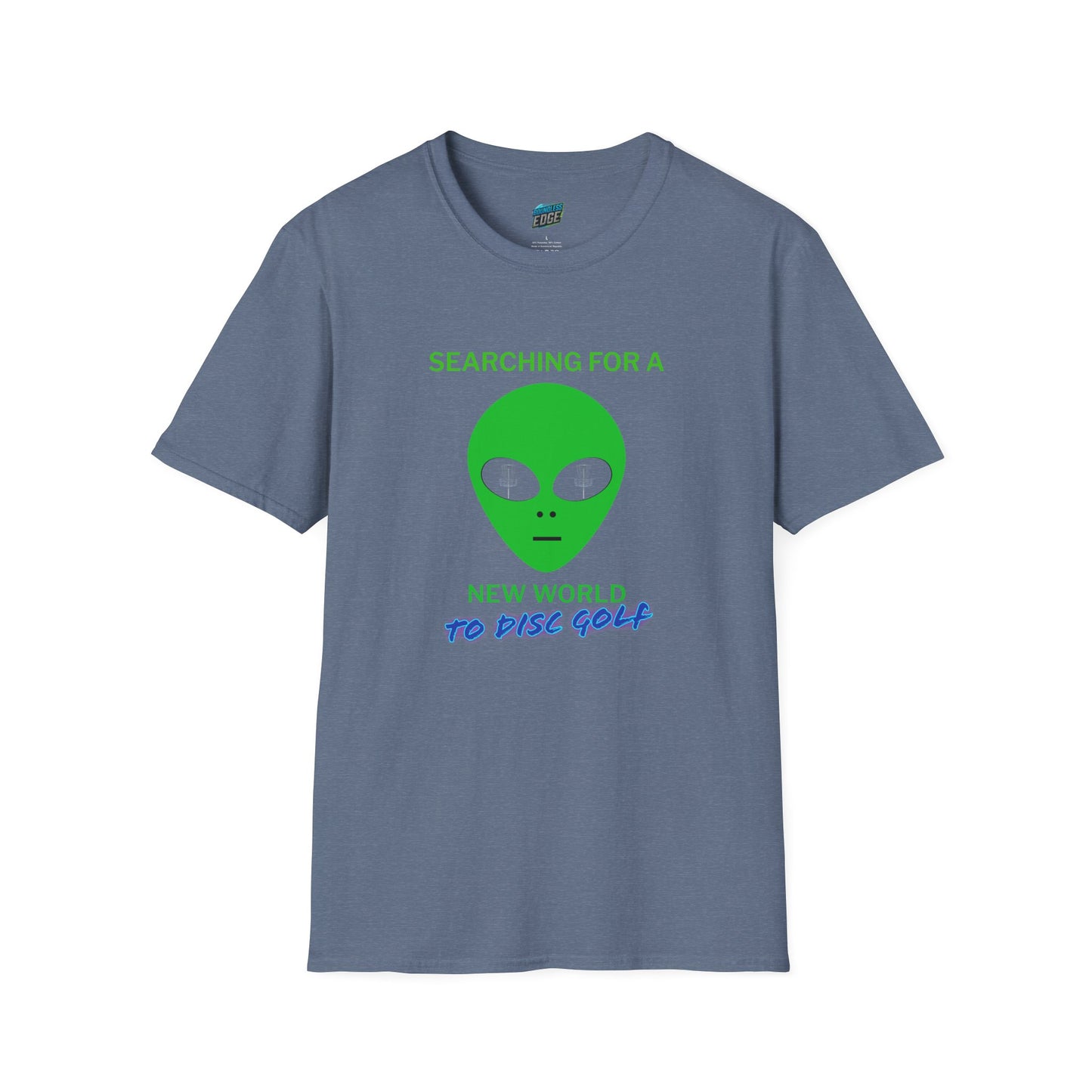 Alien New World To... Disc Golf Humor Men's Basic Softstyle T-Shirt