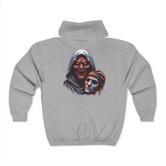 Horror Men's Heavy Blend Full Zip-Up Hoodie Sweatshirt