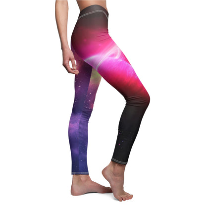 Galaxy Inspired Women's Cosmic Cut & Sew Casual Leggings Bottoms