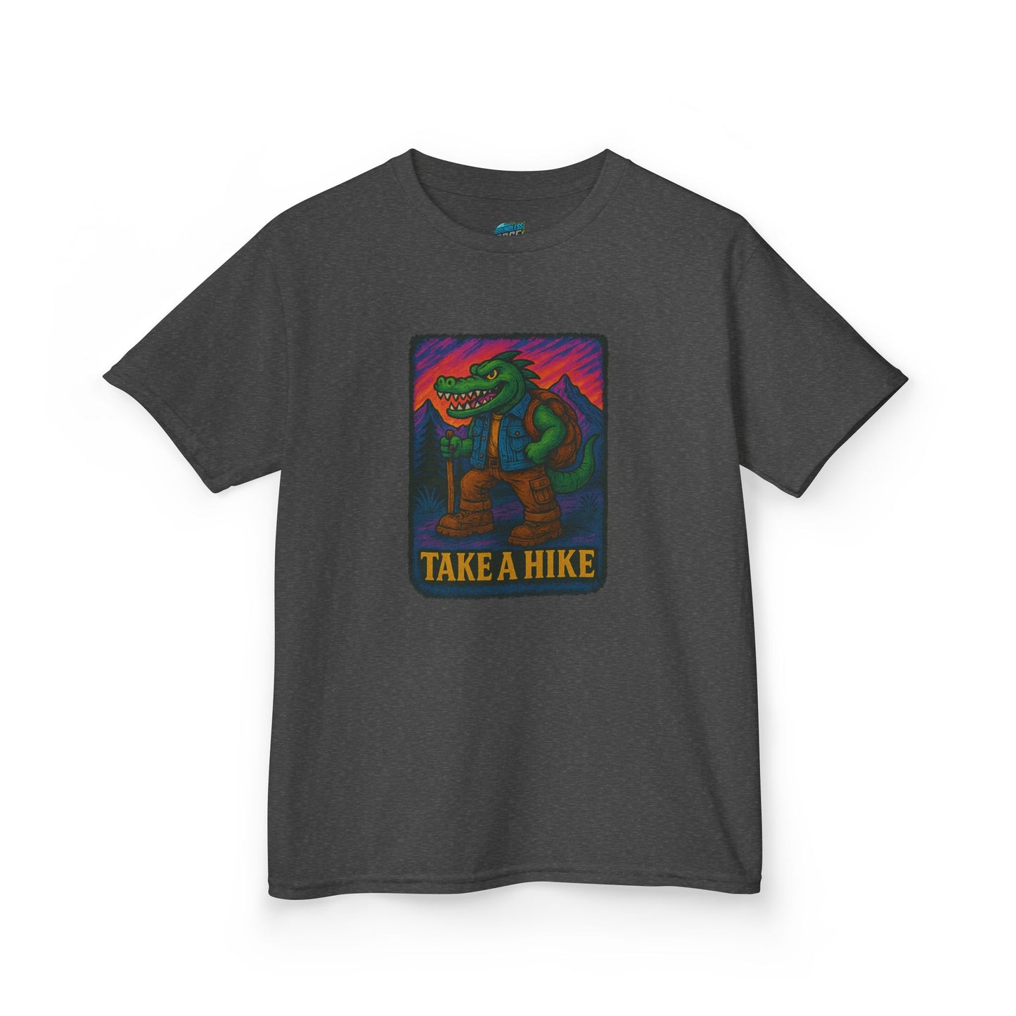 Take a Hike. Gator Hiking Boys' Heavy Cotton T-Shirt